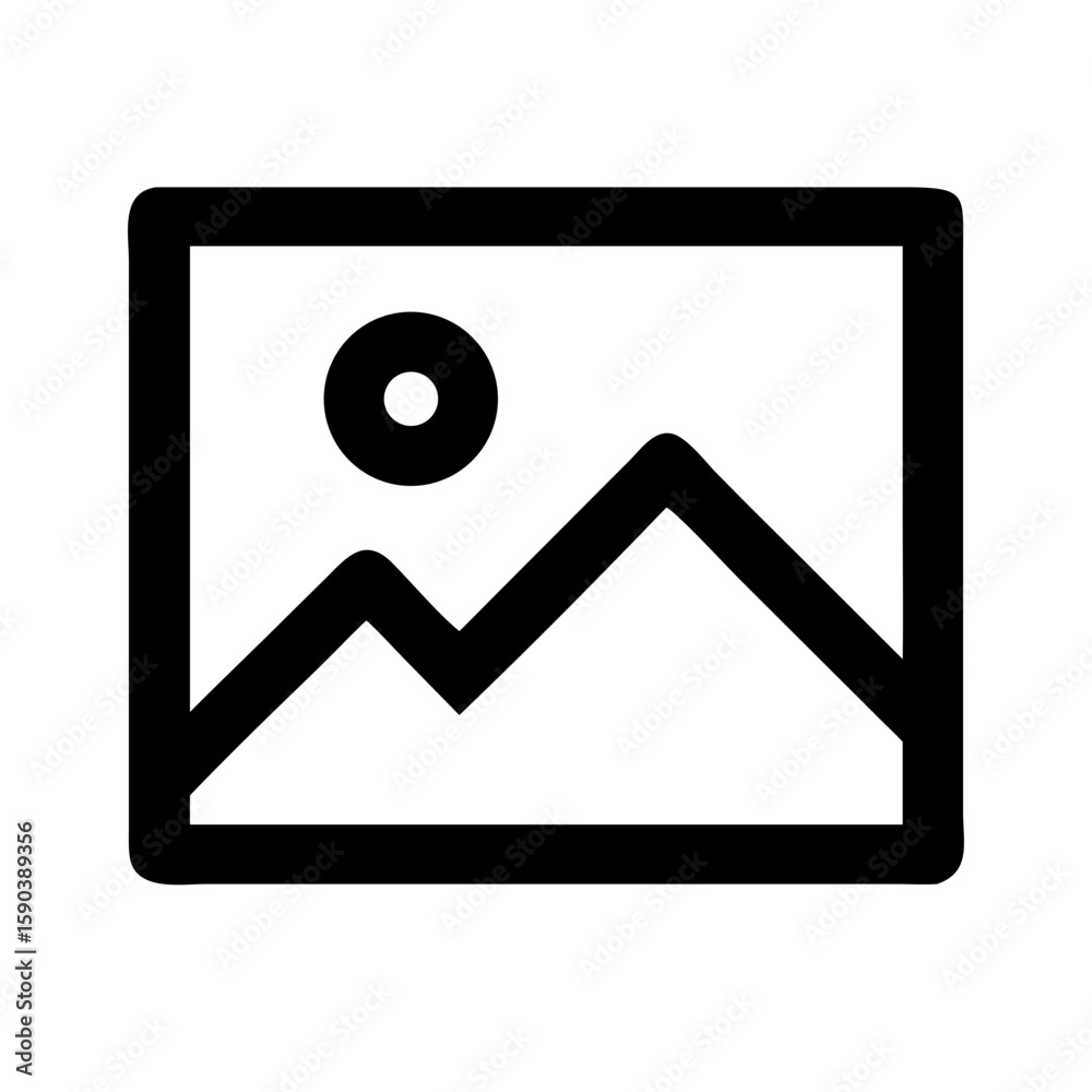 Naklejka premium Image icon vector illustration