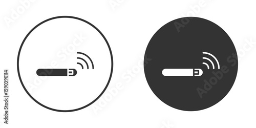 Dog microchip icon vector clipart in black colors. suitable for graphic work