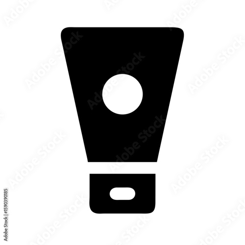 Sunscreen tube icon vector illustration