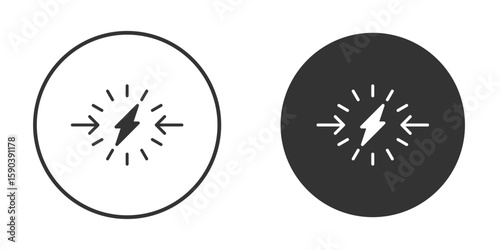 Conflict icon vector clipart in black colors. suitable for graphic work