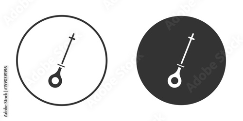 Car dipstick icon vector clipart in black colors. suitable for graphic work