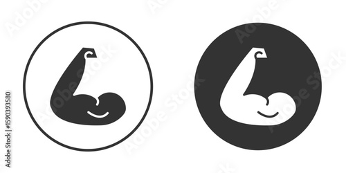 Arm icon vector clipart in black colors. suitable for graphic work
