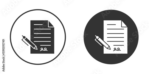 Agreement icon vector clipart in black colors. suitable for graphic work