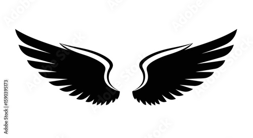 Vector downloadable vector wings illustration for graphic design projects and creative applications online now