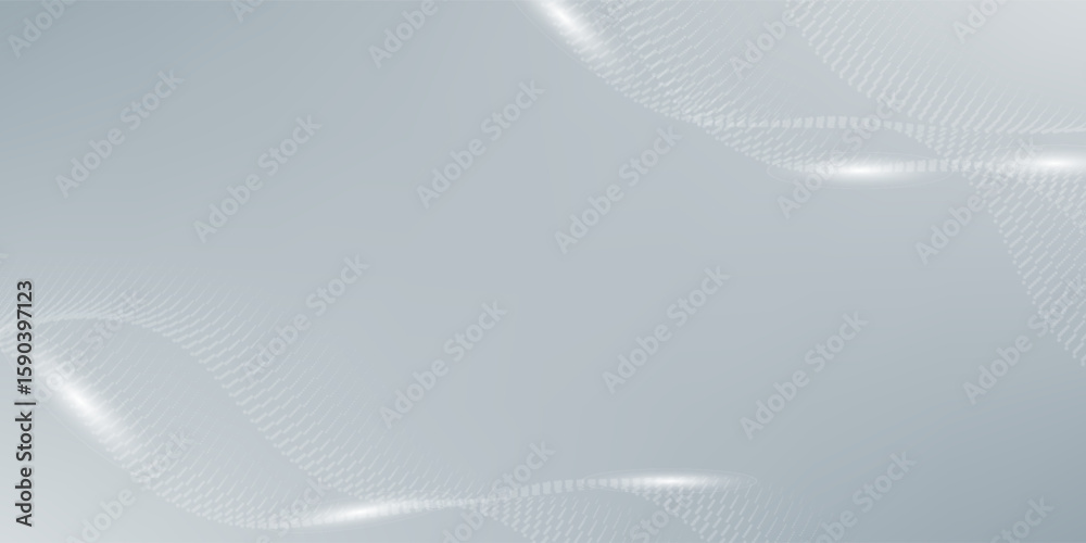 Naklejka premium Modern abstract background with flowing lines. Digital future technology concept. vector illustration.