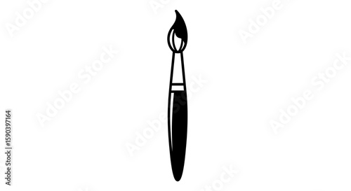 Vector paint brush vector art illustration for painting design and creative projects drawing tool art supply 100