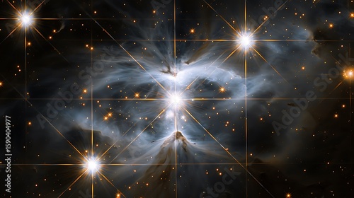 Cosmic Gaze Through Interstellar Clouds