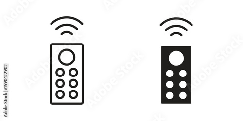 Remote control icon. vector flat and line symbols. Vector Graphics.