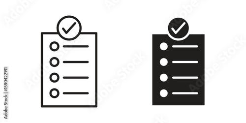 Requirements icon. vector flat and line symbols. Vector Graphics.
