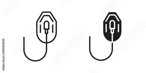 Oxygen mask icon. vector flat and line symbols. Vector Graphics.