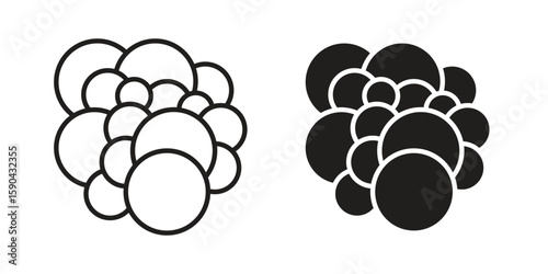 Cancer icon. vector flat and line symbols. Vector Graphics.