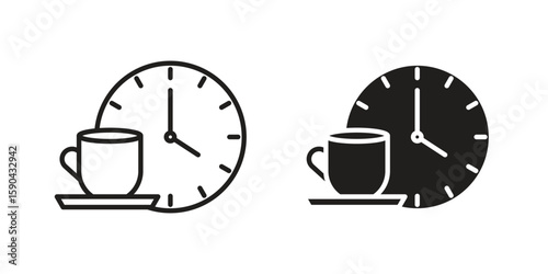 Break icon. vector flat and line symbols. Vector Graphics.