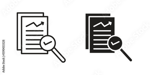 Auditors icon. vector flat and line symbols. Vector Graphics.