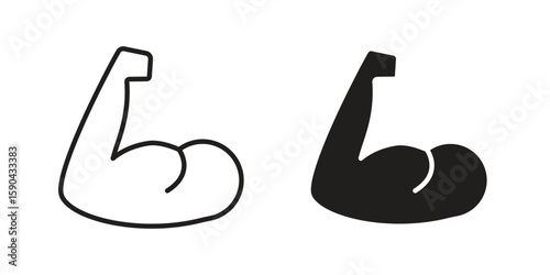 Arm icon. vector flat and line symbols. Vector Graphics.