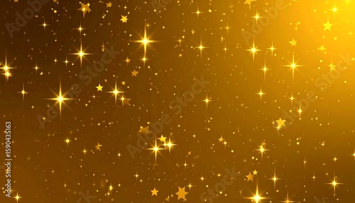 Sparkling gold star background