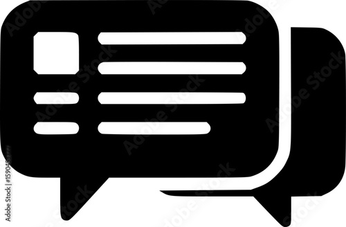 subtitles glyph vector flat icon
