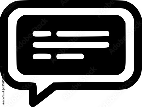 subtitles glyph vector flat icon
