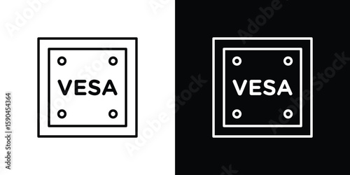 Vesa icon. Editable stroke. Icon for web.