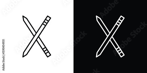 Toothpick icon. Editable stroke. Icon for web.