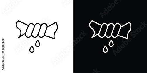 Squeeze icon. Editable stroke. Icon for web.