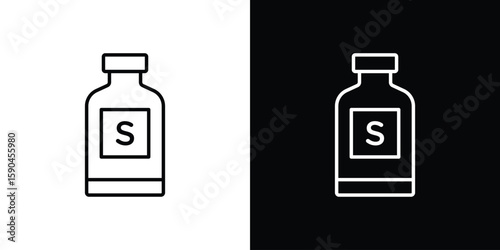 Solvent icon. Editable stroke. Icon for web.
