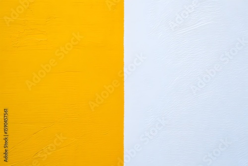 Abstract Yellow and Light Blue Split Background - Modern Design Element