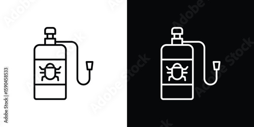 Pesticide icon. Editable stroke. Icon for web.