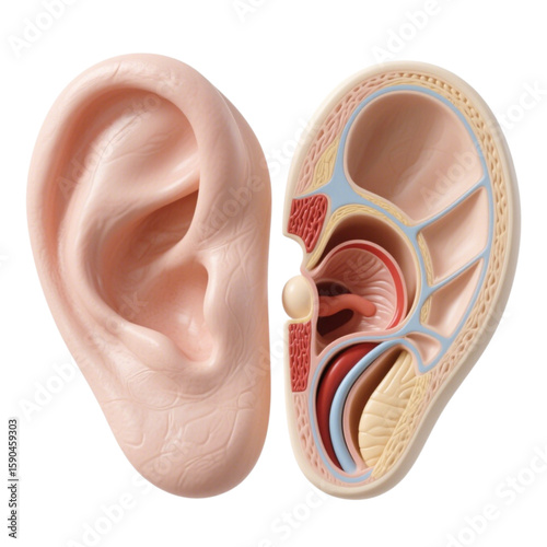 Human Ear Cross-Section