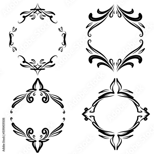 set of decorative frames