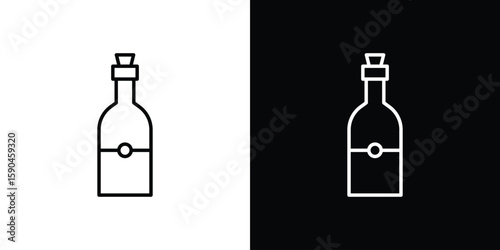 Olive oil icon. Editable stroke. Icon for web.
