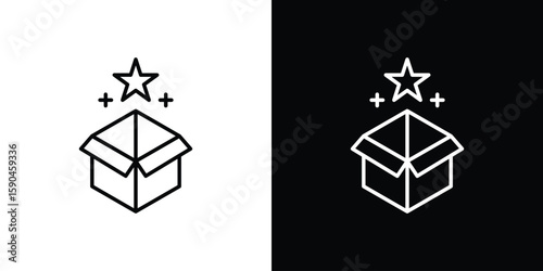 New product icon. Editable stroke. Icon for web.