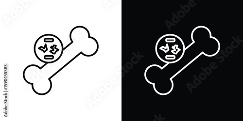 Multiple myeloma icon. Editable stroke. Icon for web.