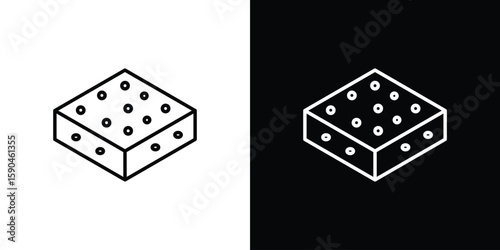 Halva icon. Editable stroke. Icon for web.