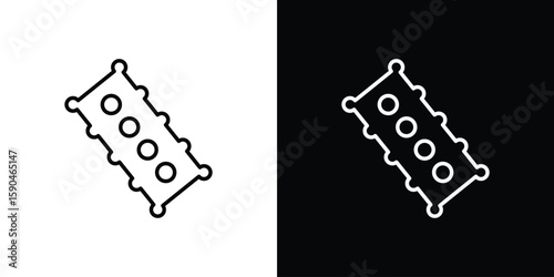 Car gasket icon. Editable stroke. Icon for web.