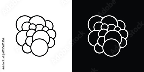 Cancer icon. Editable stroke. Icon for web.