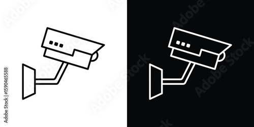 CCTV icon. Editable stroke. Icon for web.
