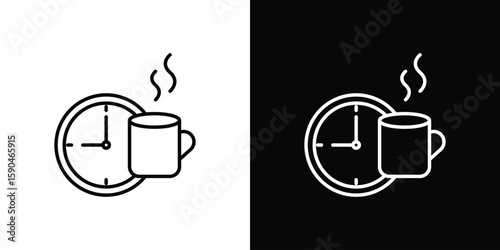 Break icon. Editable stroke. Icon for web.