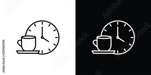 Break icon. Editable stroke. Icon for web.