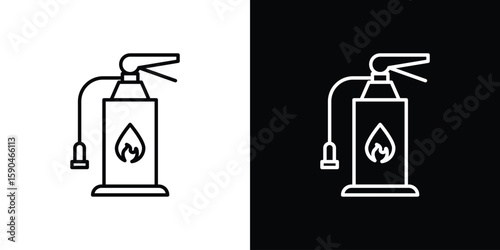 Blowtorch icon. Editable stroke. Icon for web.