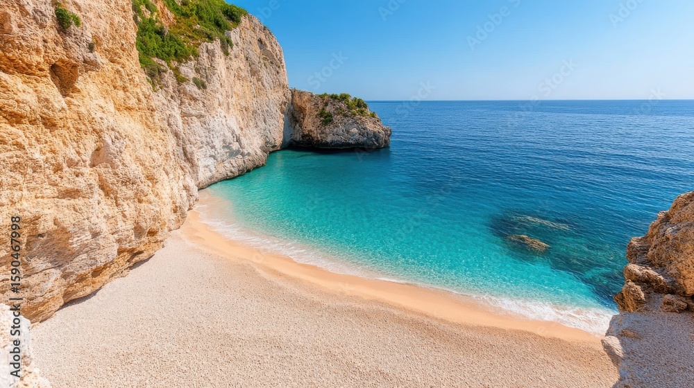 Fototapeta premium Explore the beauty of Navaggio beach paradise on Zante island