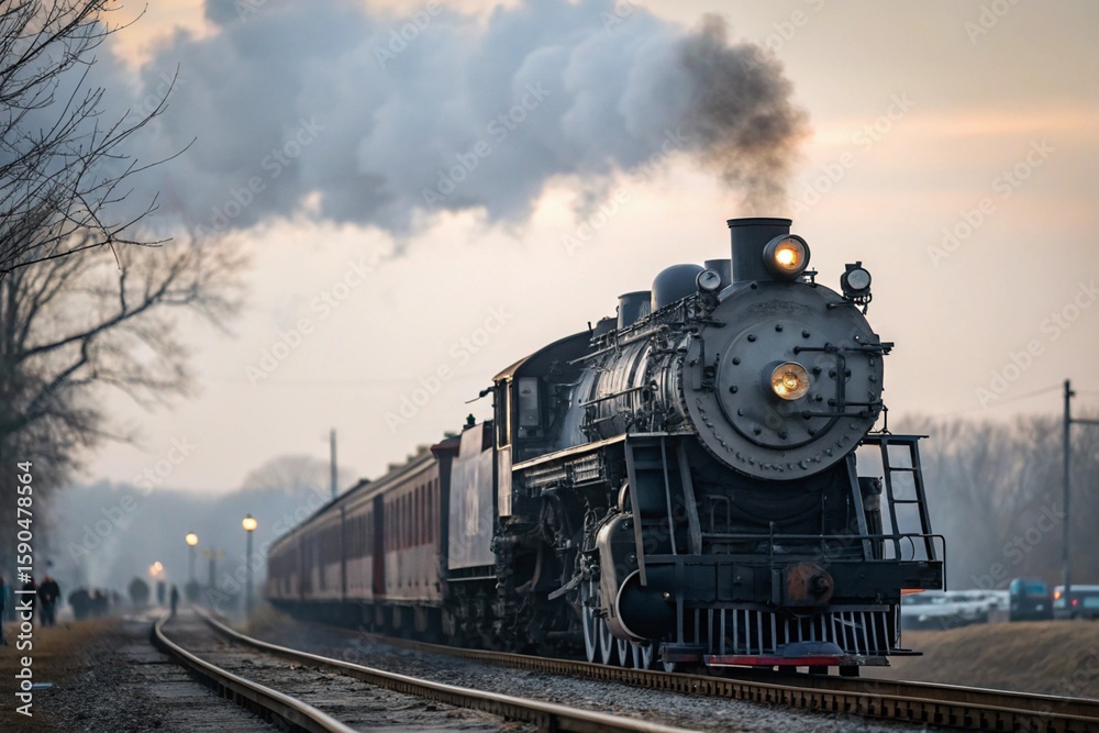Fototapeta premium old steam train