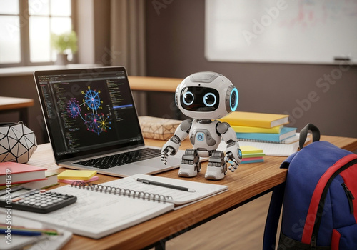 Robotics learning automation education future technology ai artificial intelligence school study laptop