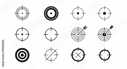 Aim High Collection of Various Target Crosshairs and Precision Concepts