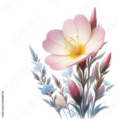 Petal Bloom: Delicate petals of a vibrant flower unfurl, radiating a gentle grace. Its beauty is a soft whisper of nature's artistry, inviting a moment of tranquil reflection.