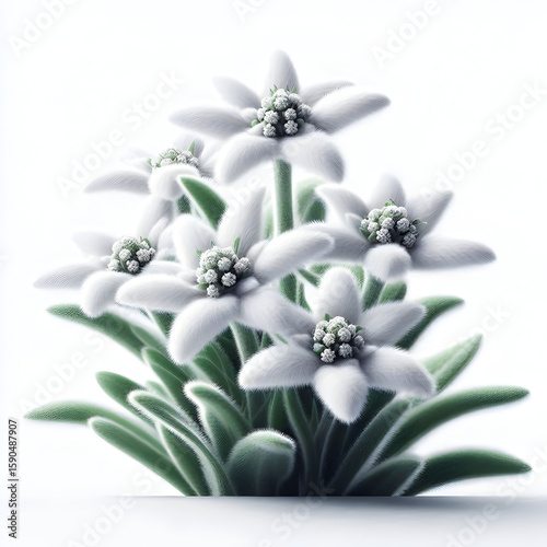 white flower on black background