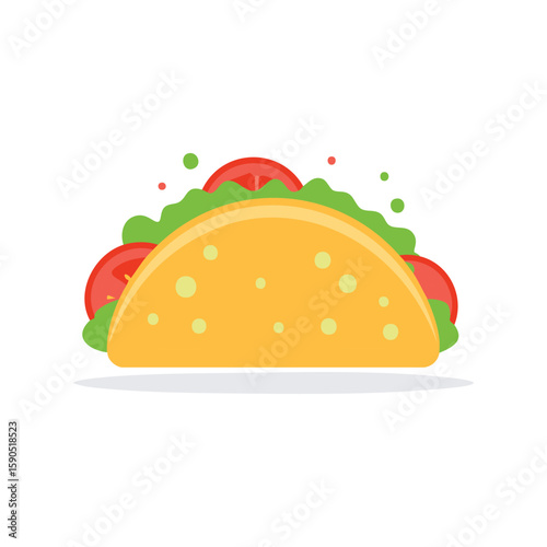 Simple Illustration Taco overflowing