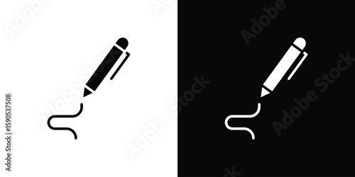Write icon vector, filled flat sign, solid pictogram. Symbol, logo illustration.