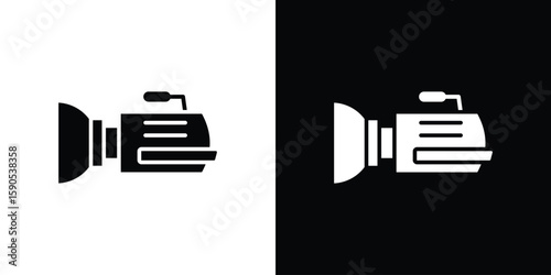 Video camera icon vector, filled flat sign, solid pictogram. Symbol, logo illustration.