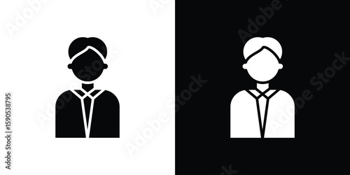 Tourist Guide icon vector, filled flat sign, solid pictogram. Symbol, logo illustration.