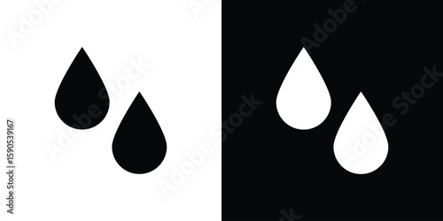 Tear drop icon vector, filled flat sign, solid pictogram. Symbol, logo illustration.